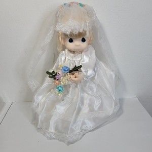 Precious Moments Jessi Bride Doll With Stand 1985 Samuel J Butcher Applause 16"